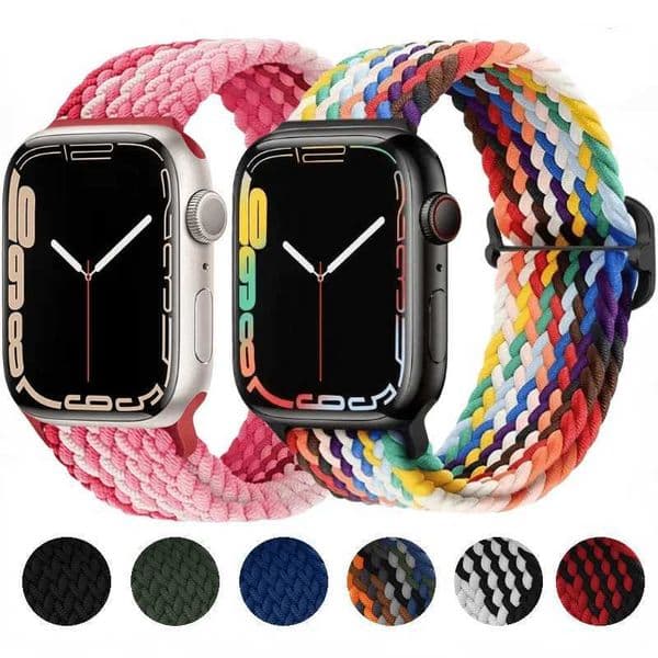 Nylon Braided Strap For Watch UItra3/2 49mm 11 10 9 8 7 45mm 41mm bracelet band For iWatch Series 6 5 4 SE 44mm 40mm 42mm H251210