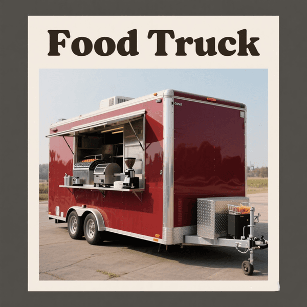Mobile Bar Trailer Beer Cart Food Truck Concession Trailer for Catering Events Festivals and Street Drink Sales
