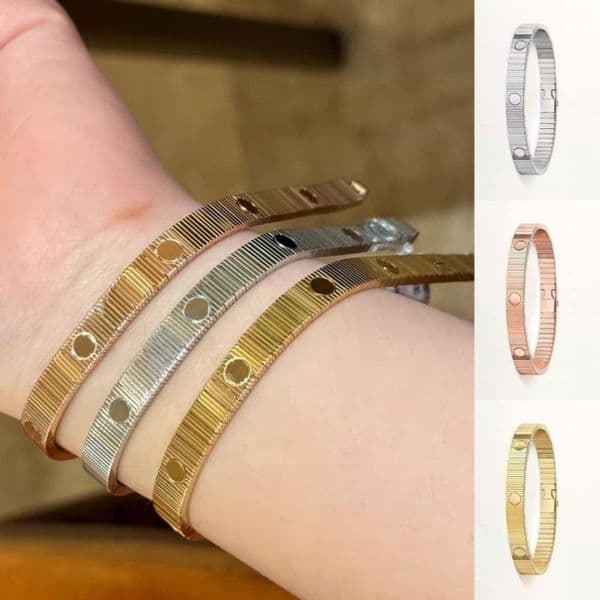 Designer New Screw Bracelet 8mm Luxury Bracelet Striped Texture Classic Bangle 18K Gold Silver Plated for Women Men Wedding Jewelry with Box Size16-19
