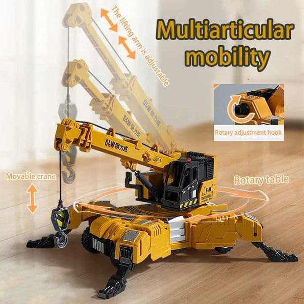 Engineering Vehicle Car Toys Crane Excavator AlloyPlastic Tractor Boy Transformable Inertial Vehicle Kid for Children Gift Y251209