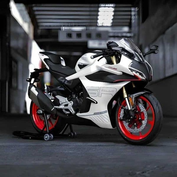112 CFMOTO 450SR Spring Breeze Motorcycle Model Simulation Light and Sound Toy Model Childrens Birthday Gift Y251209