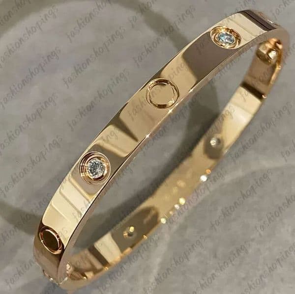 Designer Bracelet Luxury Bracelets Jewelry Charm Bangle Sier Gold Rose Stainless Steel Jewellery Diamond Braclet Love Braceletes Free Shipping Ab9
