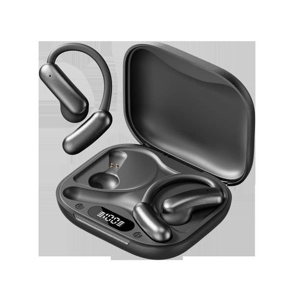 Open Ear Headphones Ear Buds Wireless Earbuds 80Hrs Playtime Bluetooth Ear Buds with Earhooks Bluetooth 5.4 Touch Control Air Conduction Sport Headsets
