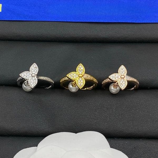 Letter Diamond Ring Women Designer Rings Luxury Gift High Quality Gold Rings Rings for Lady Elegant Band Rings with Box