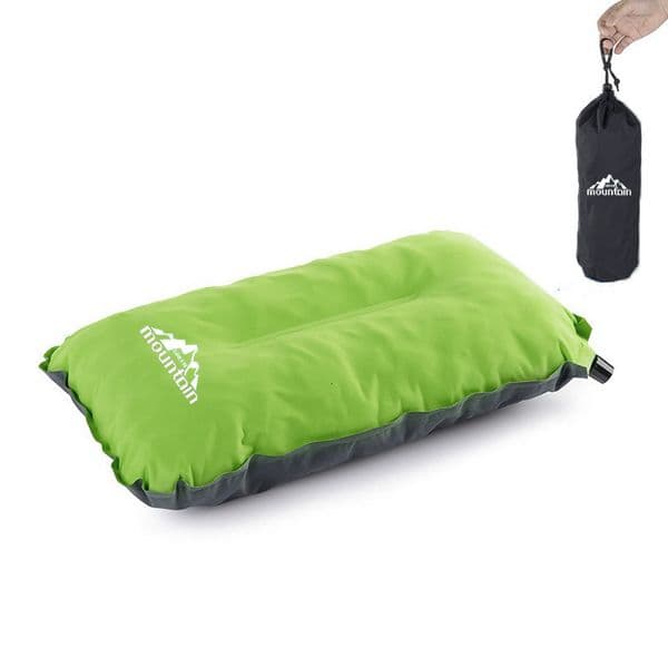 Manufacturer New Automatic Outdoor Camping Sponge Pillow Inflatable Headrest Cushion