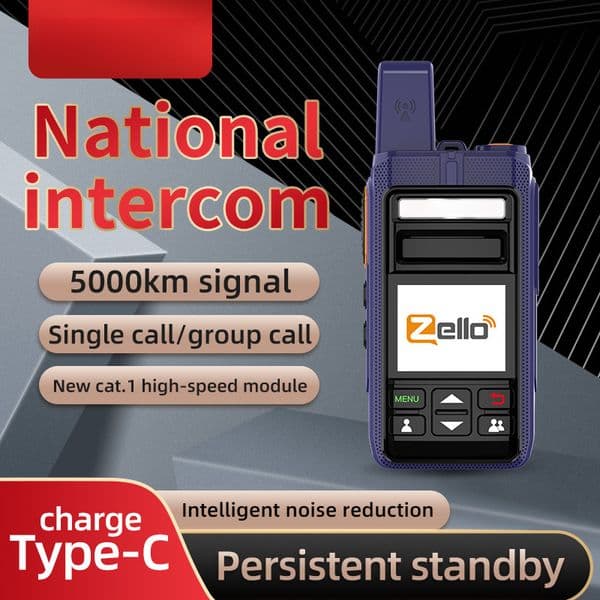 Global 4G Public Network Walkie-Talkie with Android System Supports WiFi Bluetooth Connectivity Ideal for Outdoor Adventures Team Work free shipping
