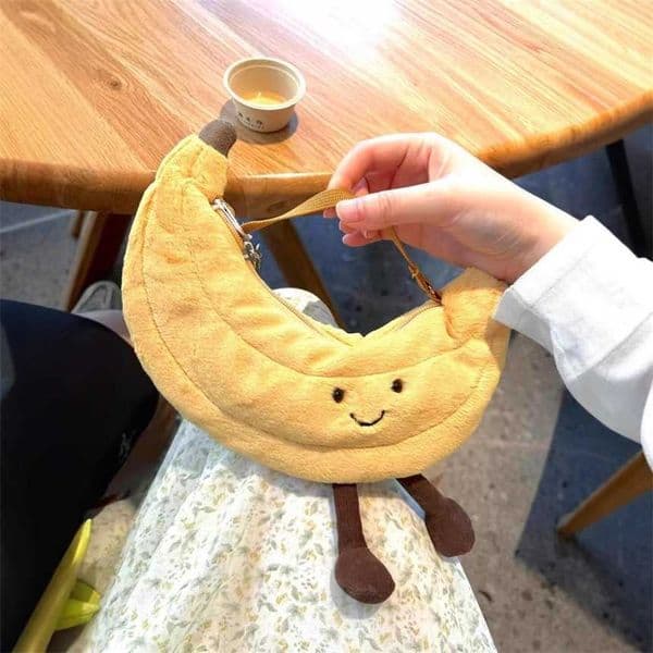 Jellys Cat Fun Banana Sun New Crossbody Bag Street Fashion Fruit Plush Toy online