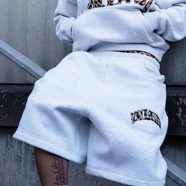 Summer Splicing Double Waist Patchwork Embroidered Hip Hop Rap Loose Shorts Casual Pants 251212