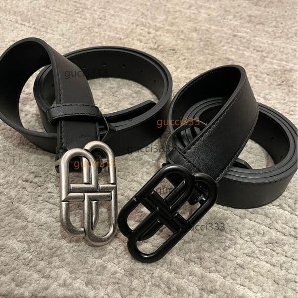 New designer men's and women's luxury belt made of pure steel, fashionable and classic casual style Balenciagaly gfrtyyui T39A