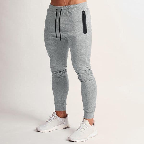 grey black Men's pants men's casual sports ankle binding pants elastic tight fitting fitness running designer men's pants customizable plus size 4XL