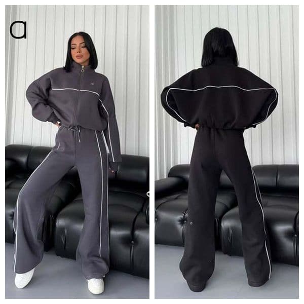 Designer Women's 2 Piece Printed Yoga Gym Set Sports Leggings 3D Striped Semi-high Neck Long Sleeve Cardigan Leisure Fitness zipper jacket Tracksuits