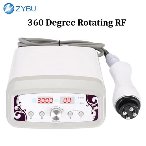 Skin Tightening & Cellulite Reduction Professional RF Beauty Therapy Device 360 Degree Automatic Rotating Massager Radio Frequency Face Lift Beauty Care