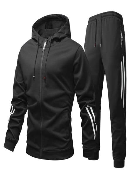Casual Athletic Suit for Males: Unisex Spring-Autumn Baseball Ensemble