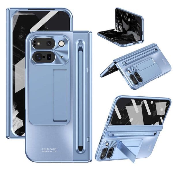 Compatible with Google 10Pro Fold Phone Folding Electroplated Hinge Full Coverage Anti-drop Pixel 9Pro Protective Case