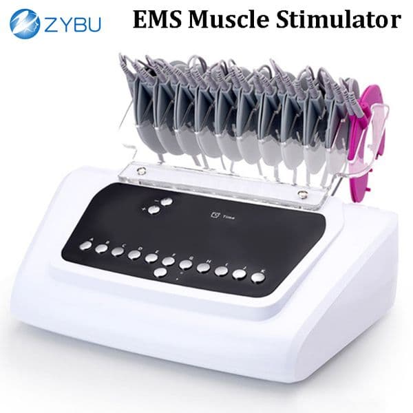 Body Shaping Electro Muscle Stimulation Device for Fitness Fat Loss EMS Massager Russian Waves Relaxation Pain Relief Breast Lift