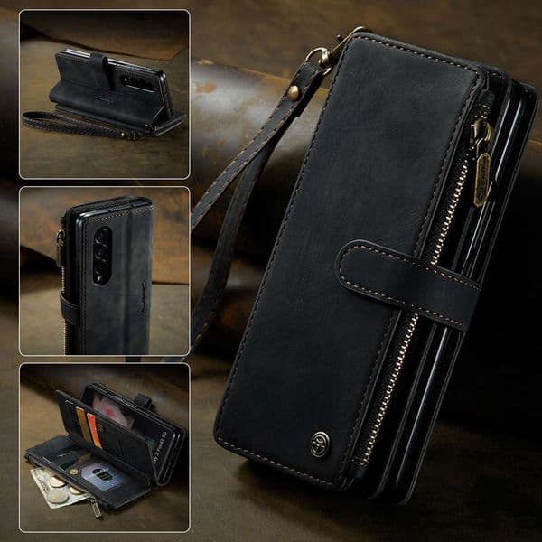 Foldable Compatible with Samsung Galaxy Z Fold 7/6/5 Phone Case Fold3/4 5G Flip Cover W24