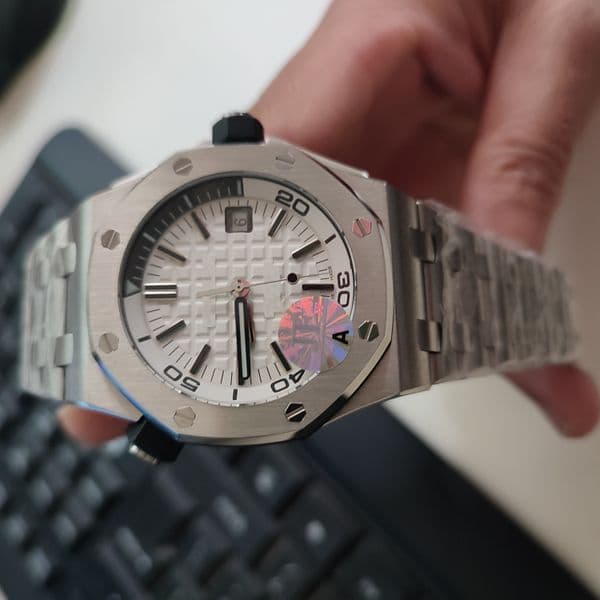 Top Quality Mens Watch 42mm Diver 300M 15710 15710ST.00.A002CA.01 CAL.3120 Movement Automatic Mechanical Sapphire Waterproof Watches