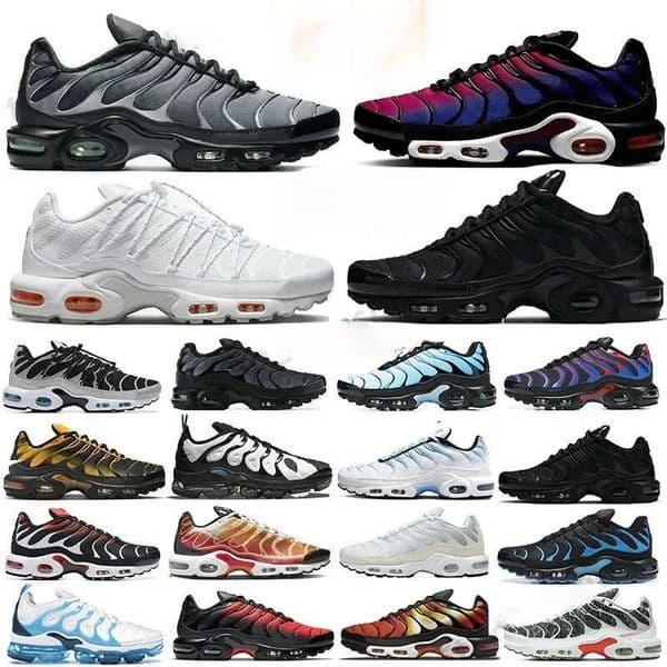 Designer Running Shoes Tnss Men Women Tn Triple White Black Sky Blue Gradient Dusk tns Plus Tennis Breathable Mens Trainers outdoor Sports Sneakers Size