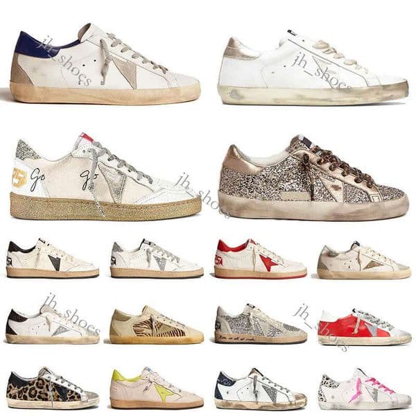 2025 Mens Women Sneakers womens Casual Super-star Leather Italy Dirty Old Shoes High quality designer shoes women 36-46