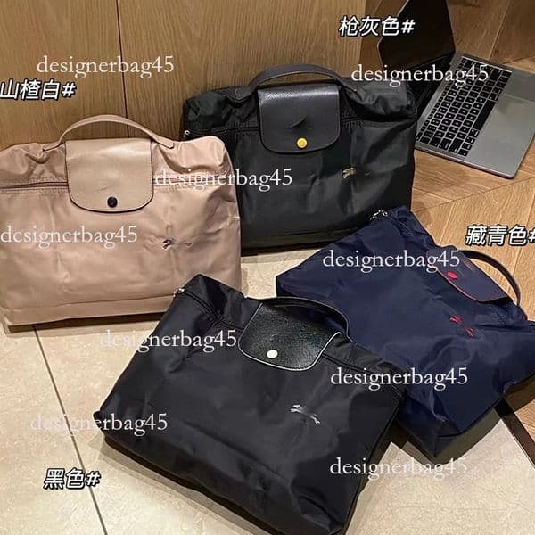 Embellished Nylon Foldable Bag Can designer Luxury handbag bag Hold A Documents Inch Laptop Handbag Briefcase Dumpling