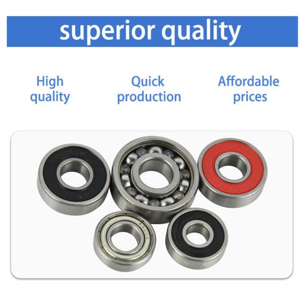 Precision Ball Bearings by Chinese Manufacturer - Various Sizes from 607 to 6205 with Multiple Seals Options Available