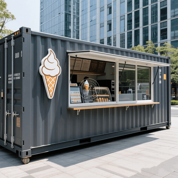 Container Kiosk Prefabricated Modular Restaurant Building Food Business Bakery Container Shop Prefabricated Mobile Kitchen