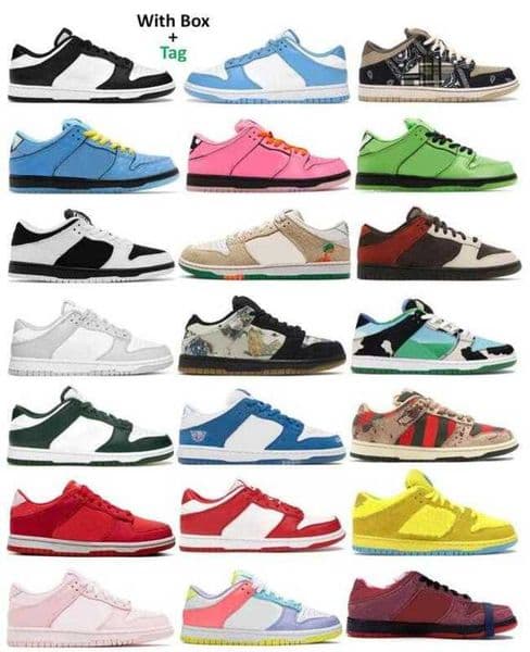 Best Quality Casual Shoes Black White Panda UNC Bubbles Grey Fog TS Chunky University Red Lobster Valentines Day Triple Pink Dusty Olive Candy Low Men Women Sneakers