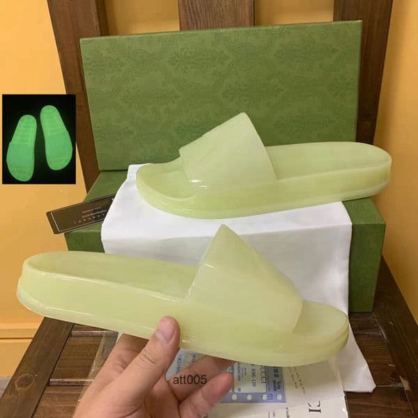 luminous mens women slippers designer rubber slides sandal flat letter fashion shoes beach flip flops 36 46 6 gg gucciis guccis TYY3 3MWT