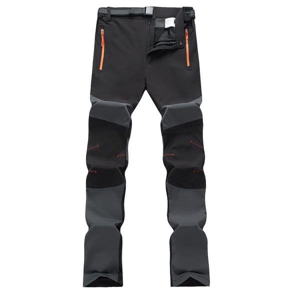 WOZK Men's Winter Pants Fleece Lined Ski Snow Pants Water Resistant 4 Zip Pockets Outdoor Work Pants Outdoorfun Plus size 5XL cargo pants