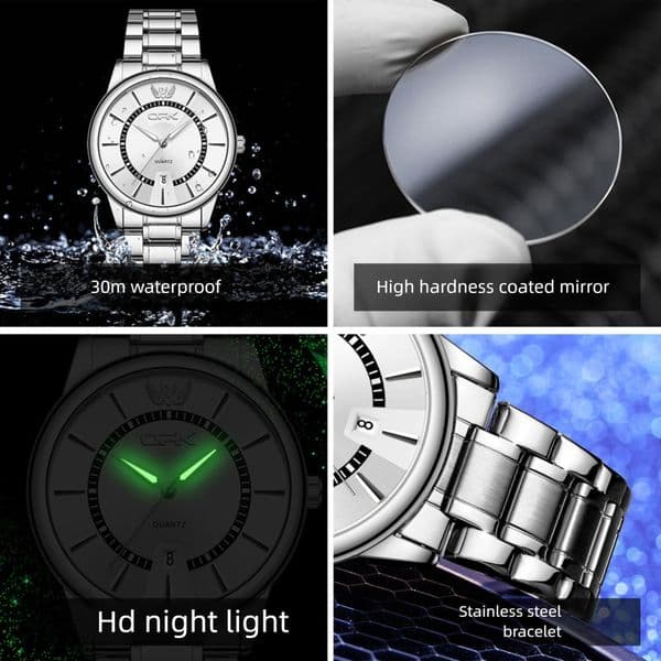 2026 Brand New Style OPK brand watch calendar waterproof quartz night light new exquisite luxury men's watch steady capable temperament fashion watch elegant watch