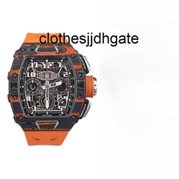 Luxury Men Watches 11-03 Mclaren Watch Collaboration Color Carbonside Ntpt Material Full Hollow 4FKP