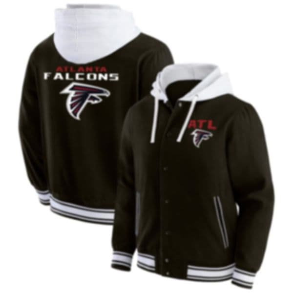 Men Falcons Darius Rucker Collection by Full Snap Hoodie Jacket
