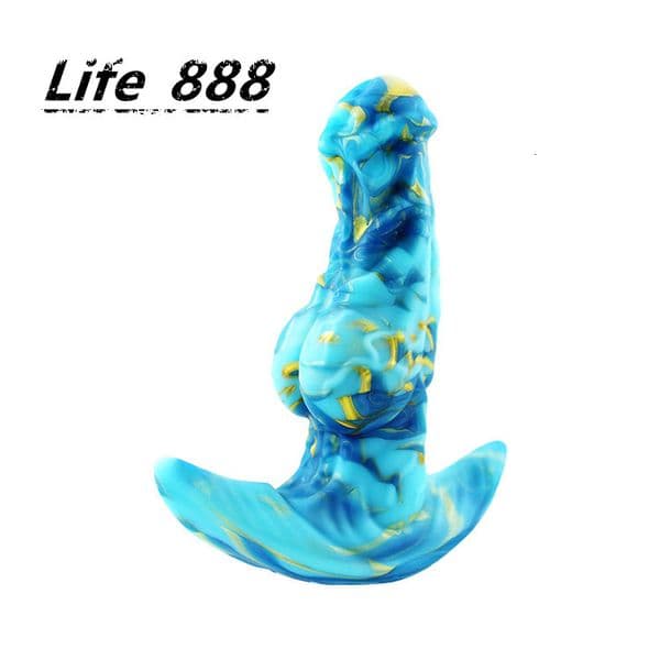 New Colorful Liquid Silicone Masturbation Products Simulation Dog Dick Penis SM Sex Toys