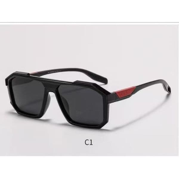 New 2026 Square Frame Men And Women Sunglasses Brand Designer Sunglasses Metal Hinge Full Rim Frame Goggles