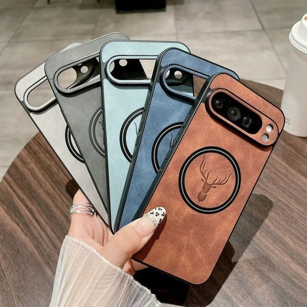 For Google Pixel 9 8 Pro Reindeer Design Case - Durable Anti-Shock Protection-Magnetic Wireless Charging Support Phone Cover