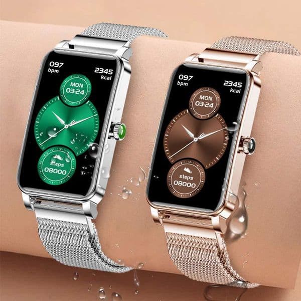 Cross-border new smart watch ZX19 women's smart bracelet full touch screen pedometer heart rate blood pressure electronic gift