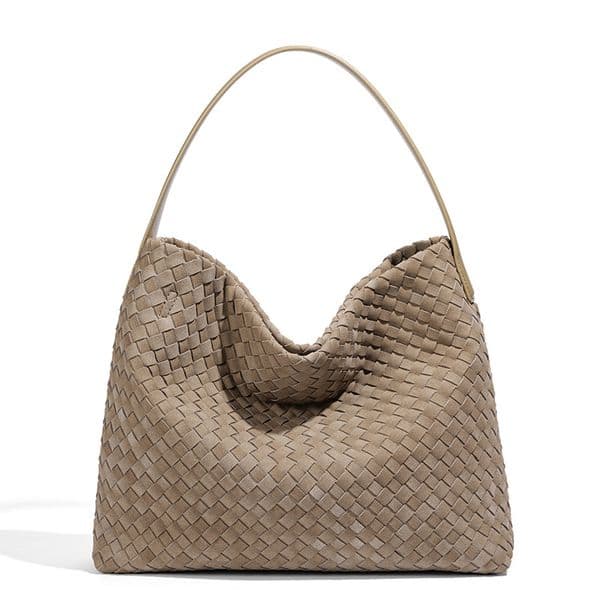 Luxury Bag 2026 Vintage Pebbled Woven Shoulder Bag, Women's Large Tote Convertible Underarm Purse For Daily Commute & Casual Style
