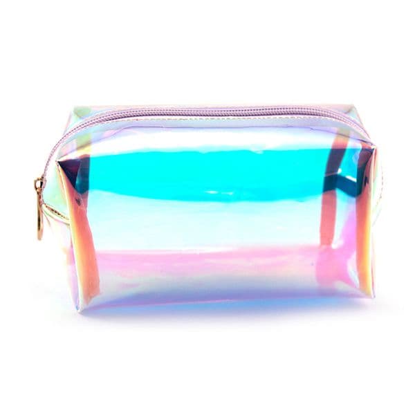 H91 Chic Clear PVC Beauty Case Trendy Jelly Style Travel Tote Perfect for Cosmetics
