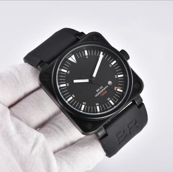 Men's Watches Bellity Automatic machinery movement Wristwatches Rubber Strap Rossity wrist Watch Luxury Watch Man lady Classic Square Wristwatche bracelet Uhren 3