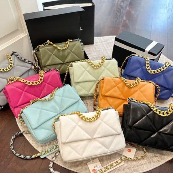 Designer Bag Tote bag Womens Handbag Chain Strap Shoulder Bag Luxury Quilted Leather Crossbody Purse Women Style Casual Evening Goat Skin Flap bag Purse Gold Lattice