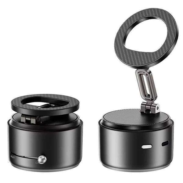 New Arrival Accessories Item Strong Magnet Car Dashboard Suction Cup Holder with Bluetooth Speaker, Suitable for Desk, Car, and Phone Use