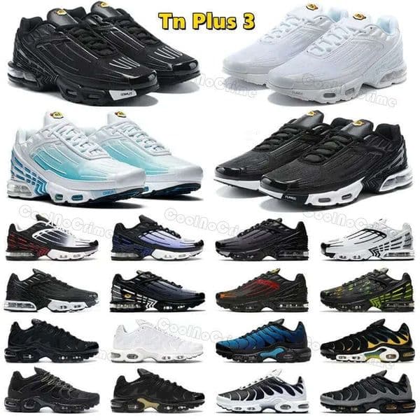 Hotsale men women plus running shoes tn 3 Triple Black White Barely Volt Hyper Blue Wolf Grey Pink Fade Zebra mens trainer designer outdoor sneakers