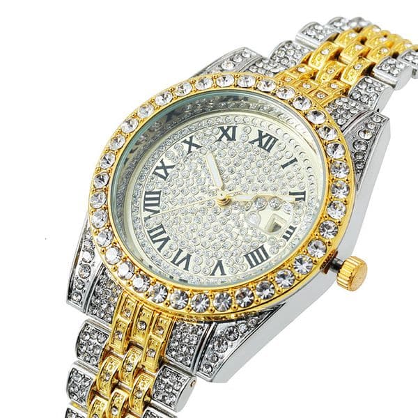 Fashionable and chic Roman numeral scale luxury women's watch with rhinestone inlay gorgeous and exquisite elegant and fashionable watch