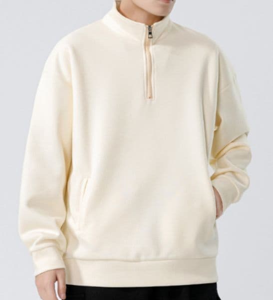 a496 Turtleneck Sweatshirt for Men Autumn and Winter Thickened Loose Trendy Solid