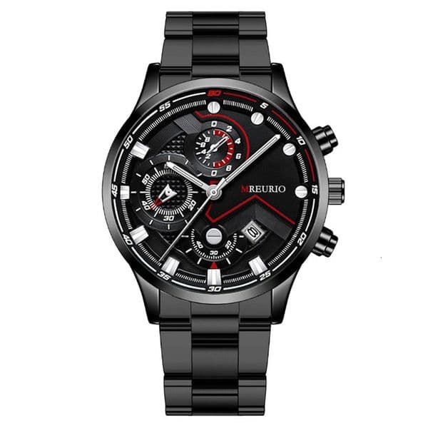 Mechanical function sports style contrasting hands fashion watch quartz movement trend luxury men's watch street casual style cool watch