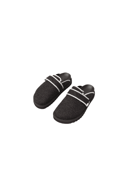 599AAAAA Master Quality Thick-Soled Closed-Toe Slippers
