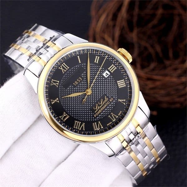 Mens women TIST le Locle 1853 watches automatic watch mechanical Movement Brown Dial Rose Gold Stainless Steel Original Solid Bracelet wristwatches dhgate #572