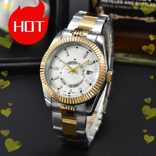 Mens women SKY DWELLER Watches Automatic Quartz Movement Stainless Steel Watch womens Wristwatches waterproof Luminous montre de luxe #335