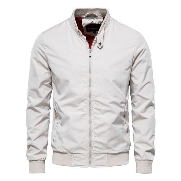 WOZK autumn stand up collar new men's jacket casual jacket fashionable slimming men's top jacket slim fit New style Charge jacket