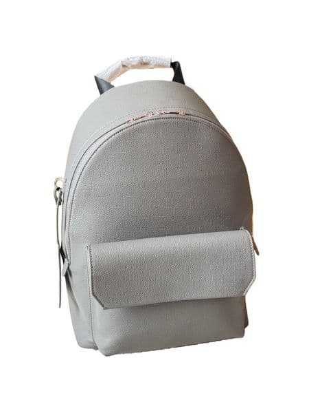 Classics Luxury Grey Leather Men Backpack Designer Travel Bag Michael Discoverys Takeoff Backpack Shoulder Bag Computer Laptop Handbag School Bag